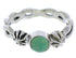 Turquoise And Silver Southwestern Ring Size 6 YX81414